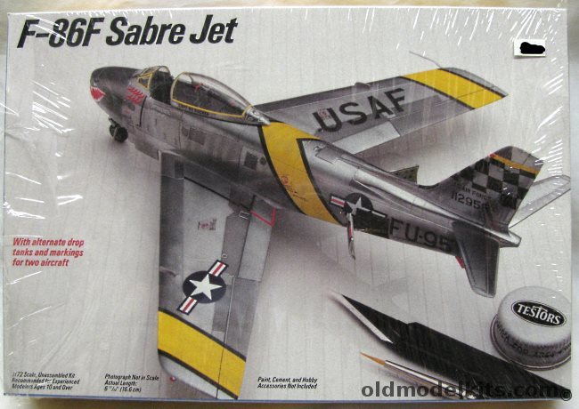 Testors 1/72 North American F-86F Sabre - USAF 51st Fighter Wing 'Paper Tiger' / Luftwaffe 1st Staffel JG71 Richthofen 1954 - (ex-Fujimi), 344 plastic model kit